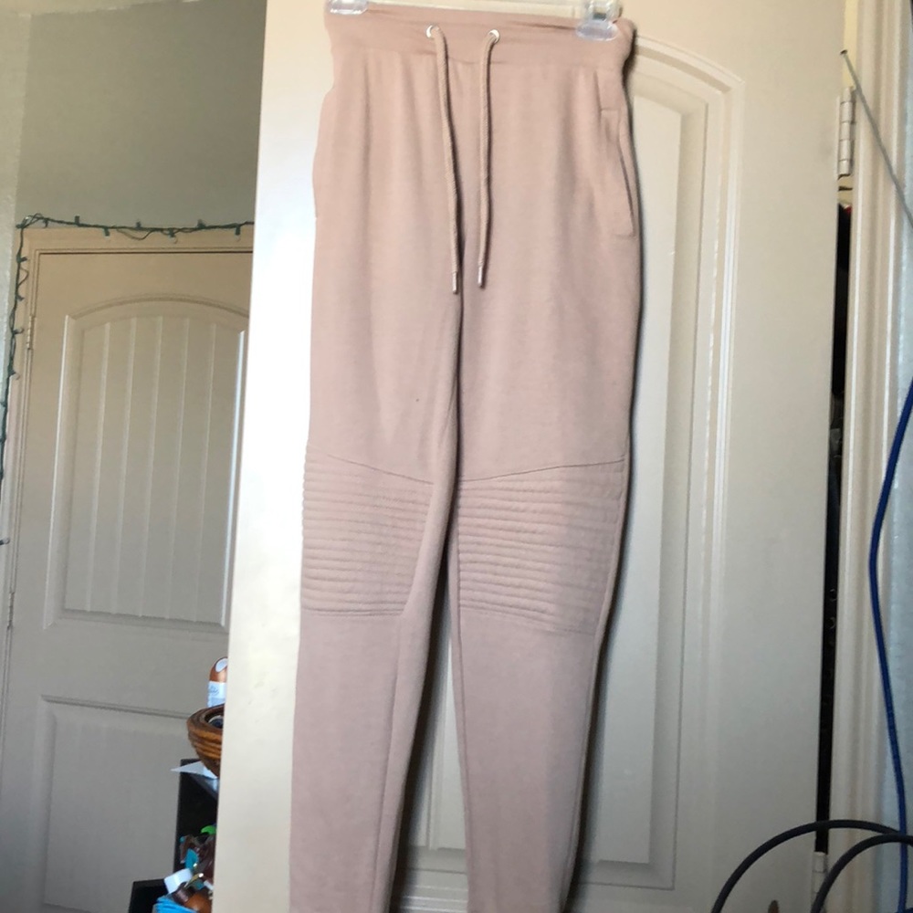 Nude Moto Joggers- Missguided